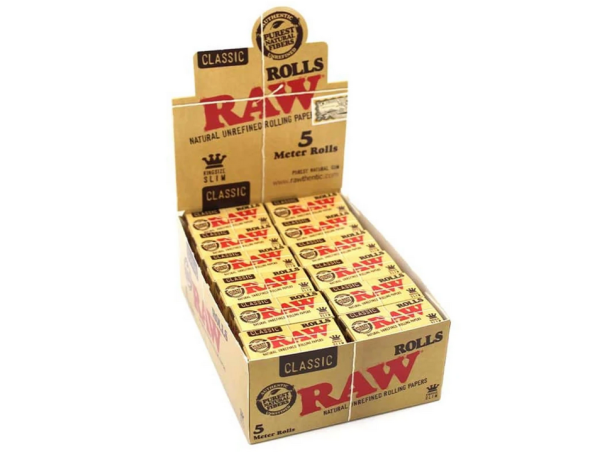 Papers RAW Classic Rolls Slim 5m Rolle